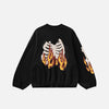 SUDADERA "ESQUELETO LLAMEANTE"