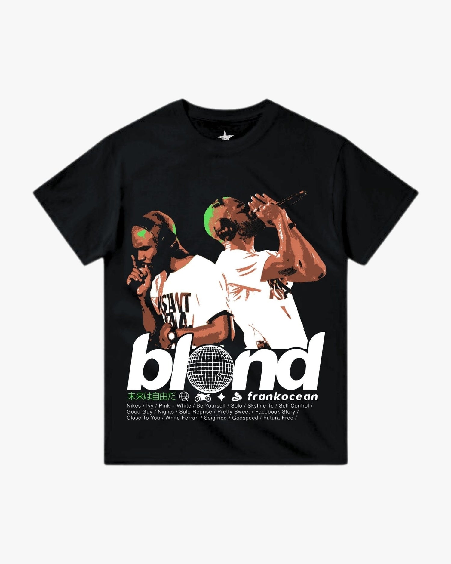 T-Shirt Blond Tour Noir — T-Shirt Streetwear Y2K ShineAndGlory