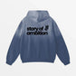 HOODIE "SITRIA"-SHINEANDGLORY-Gris Bleu-S-SHINEANDGLORY