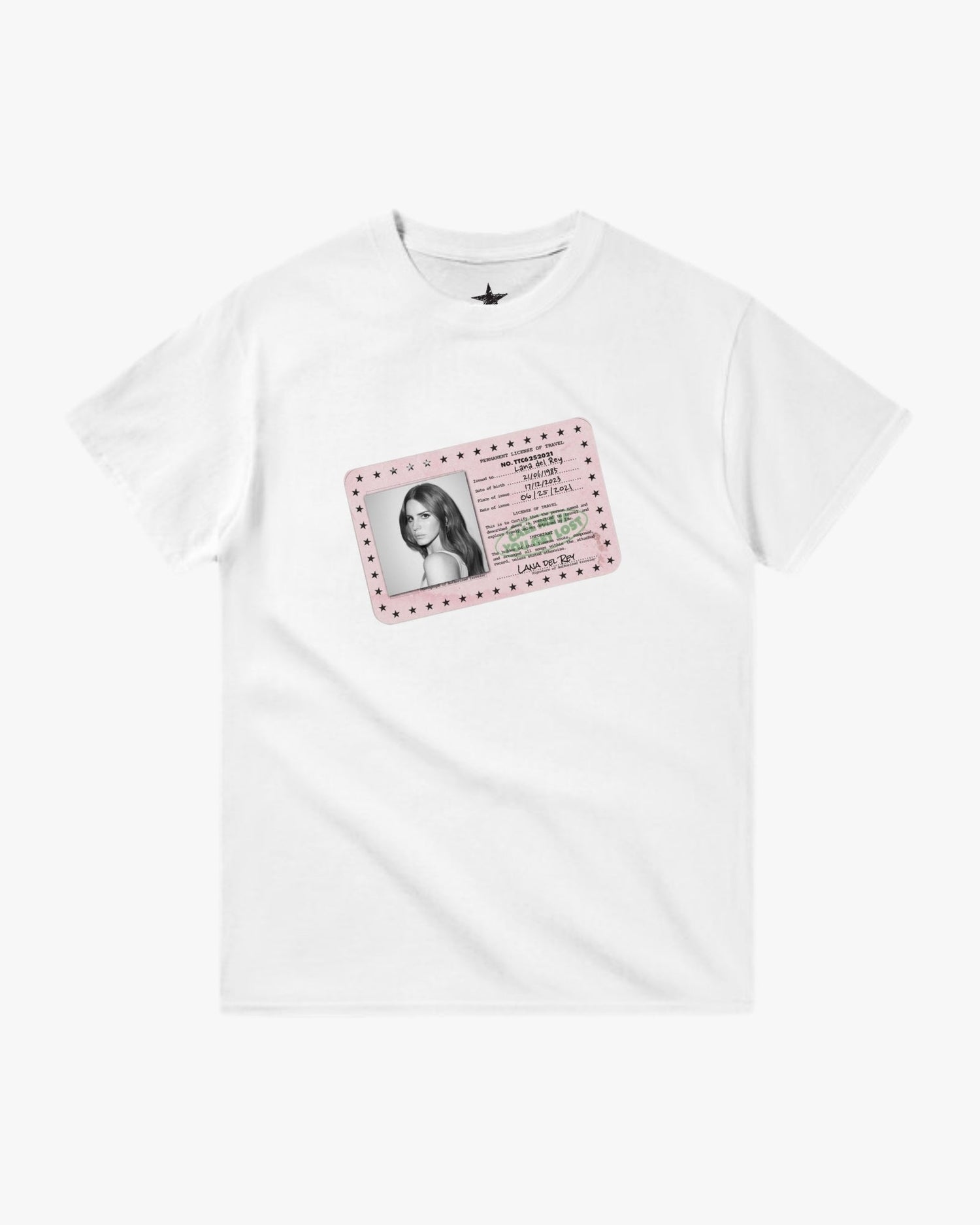 T-Shirt Lana'S Id Blanc — T-Shirt Streetwear Y2K ShineAndGlory
