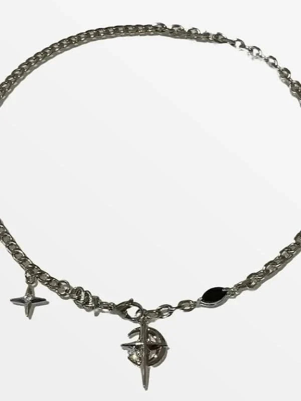 COLLIER "STARMOON" - gloryclothing - streetwear - y2k