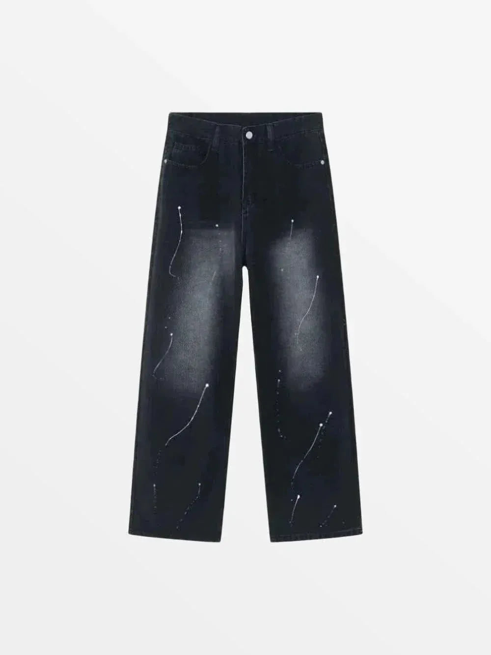 Jean Diamond Noir — Pantalon Streetwear Y2K ShineAndGlory