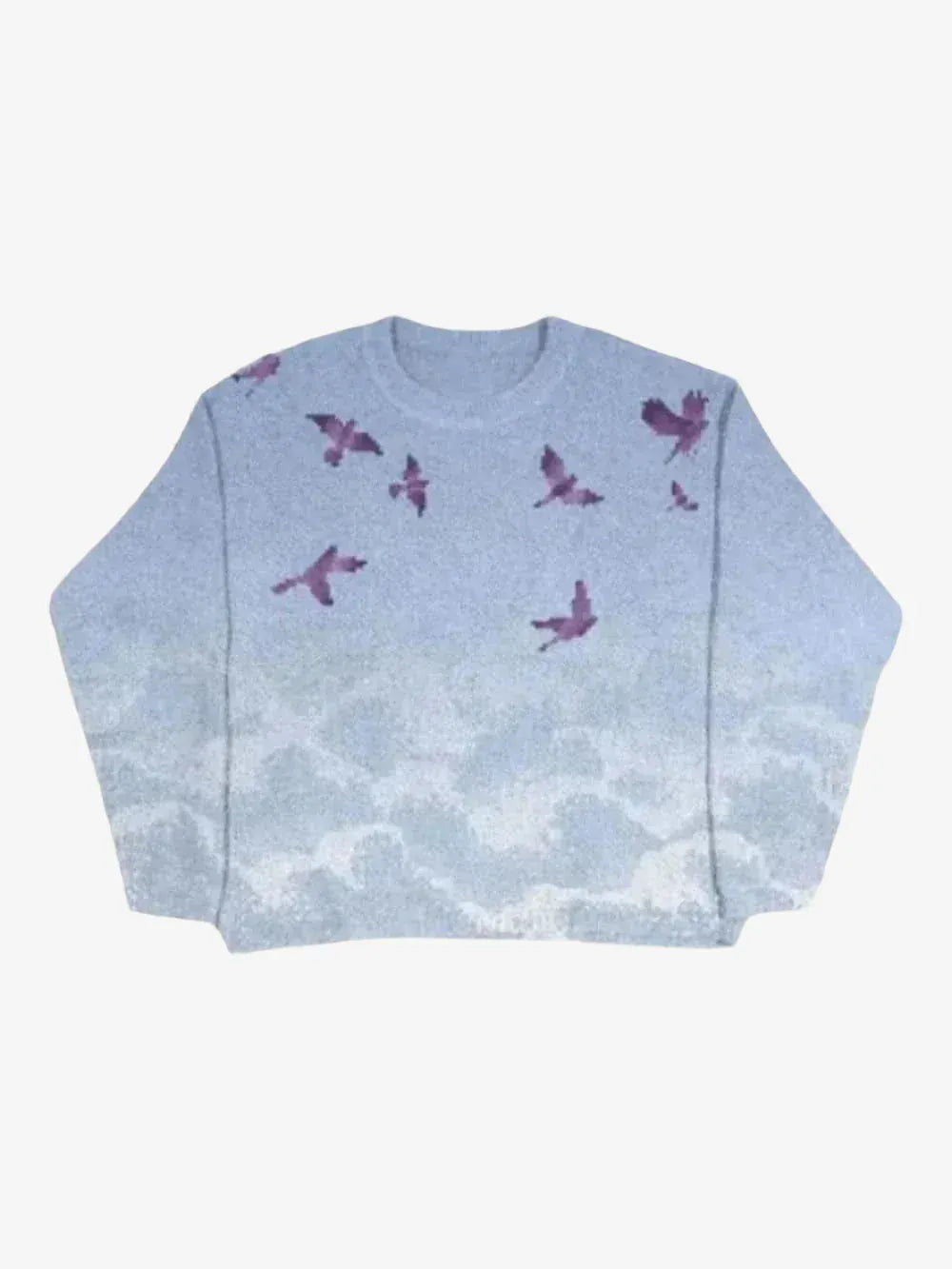Pull en Maille Skybird Bleu — Pull Knit Streetwear Y2K ShineAndGlory
