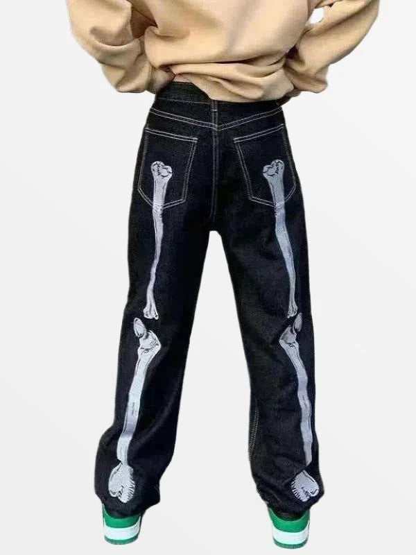 PANT "SKELETON" - gloryclothing - streetwear - y2k
