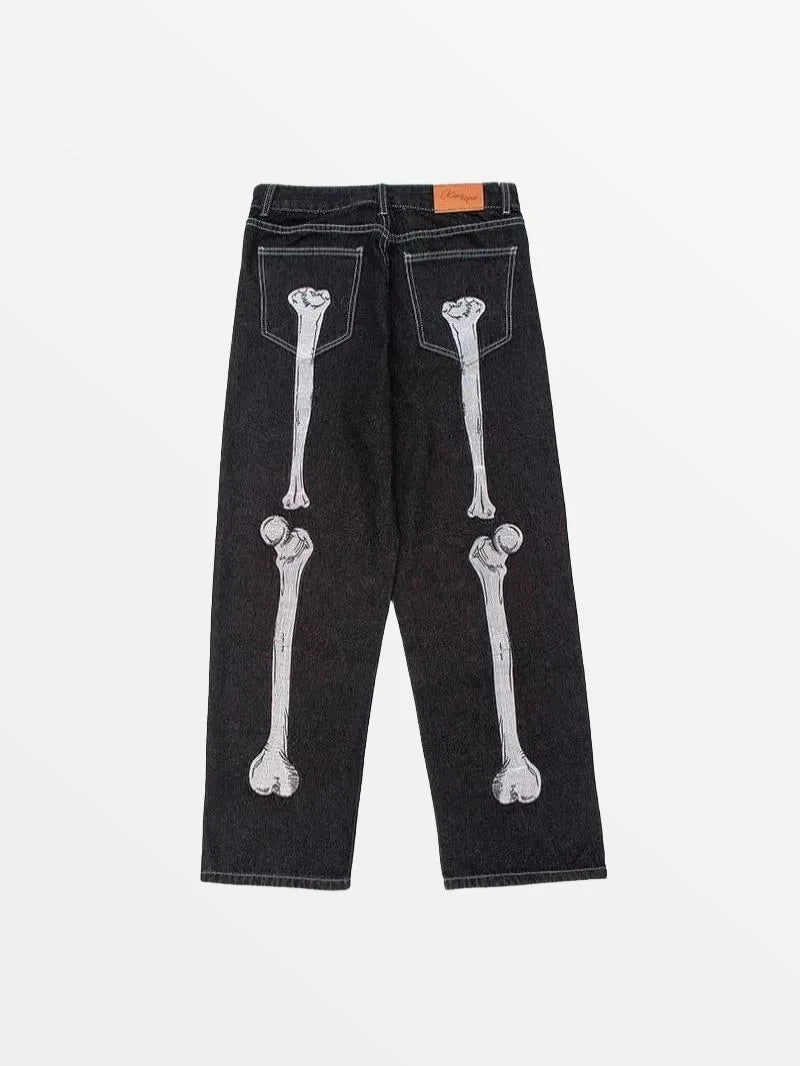 PANT "SKELETON" - gloryclothing - streetwear - y2k