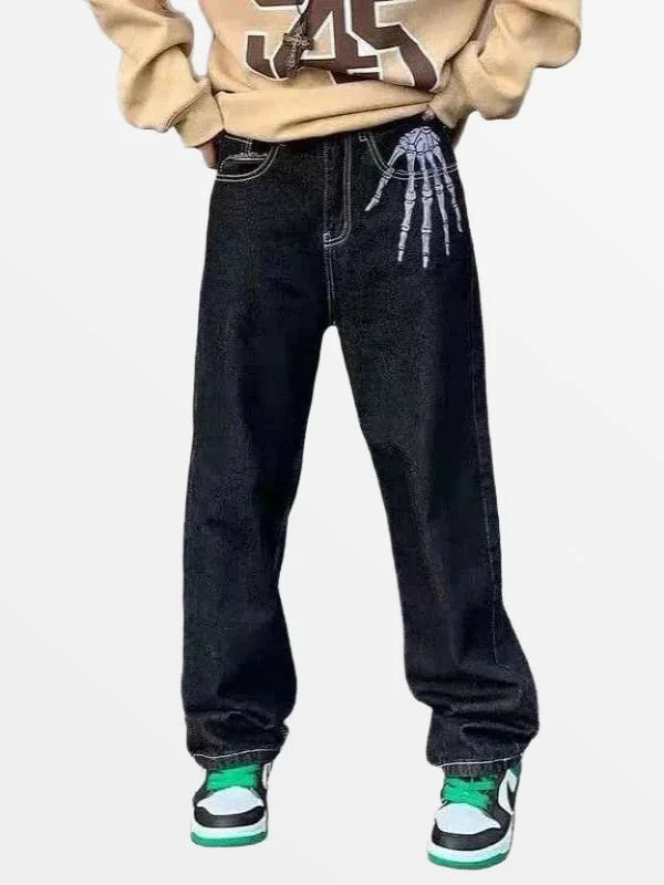 PANT "SKELETON" - gloryclothing - streetwear - y2k