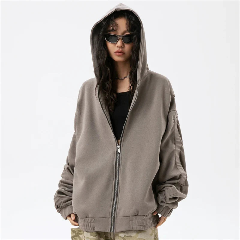 SUDADERA CON CREMALLERA "EDGY URBAN"