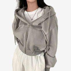 SUDADERA CON CREMALLERA "LAYERED"
