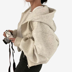 SUDADERA CON CREMALLERA "LAYERED"