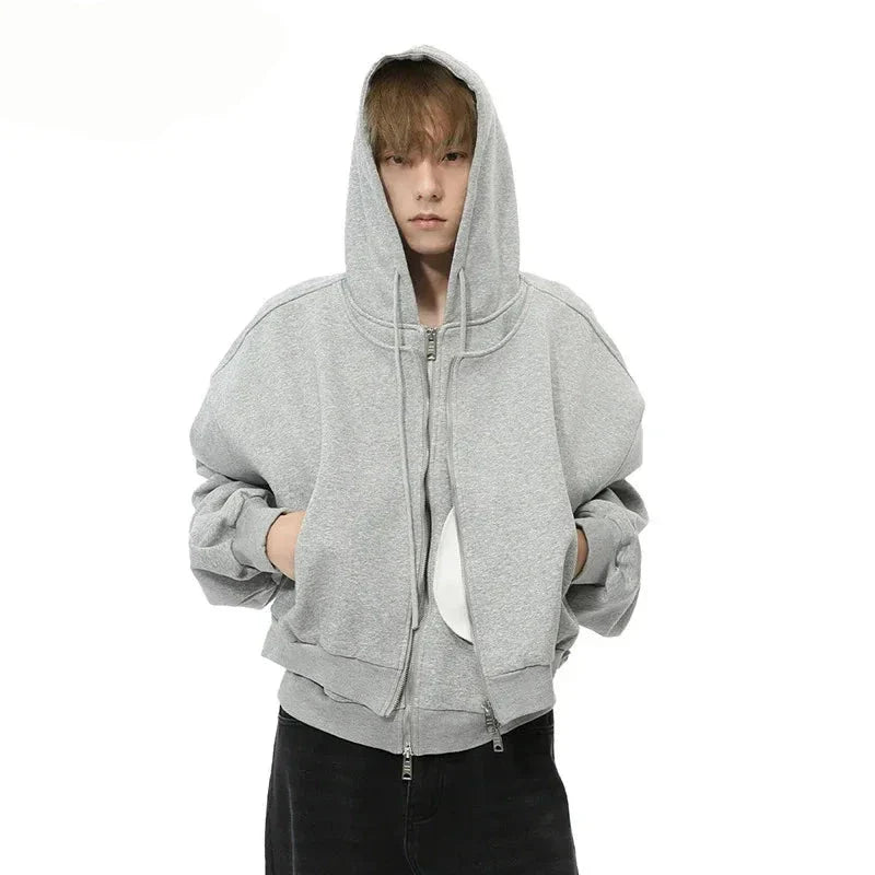 SUDADERA CON CREMALLERA "DOBLE CAPA"