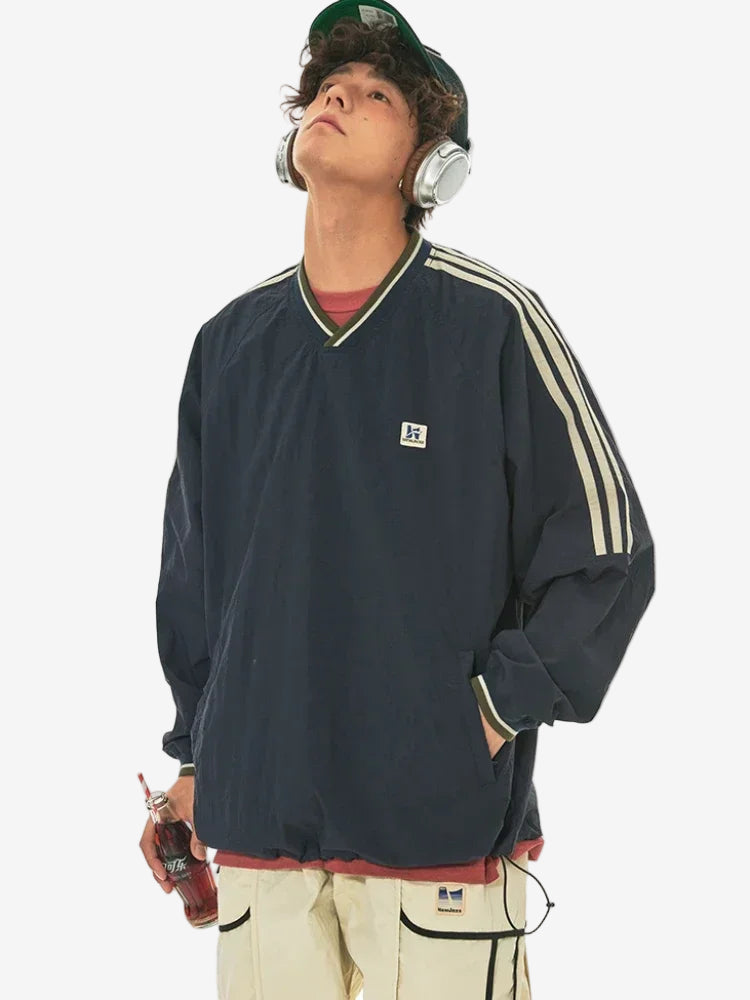 SUDADERA "STRIPE BASEBALL"