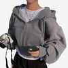 SUDADERA CON CREMALLERA "LAYERED"