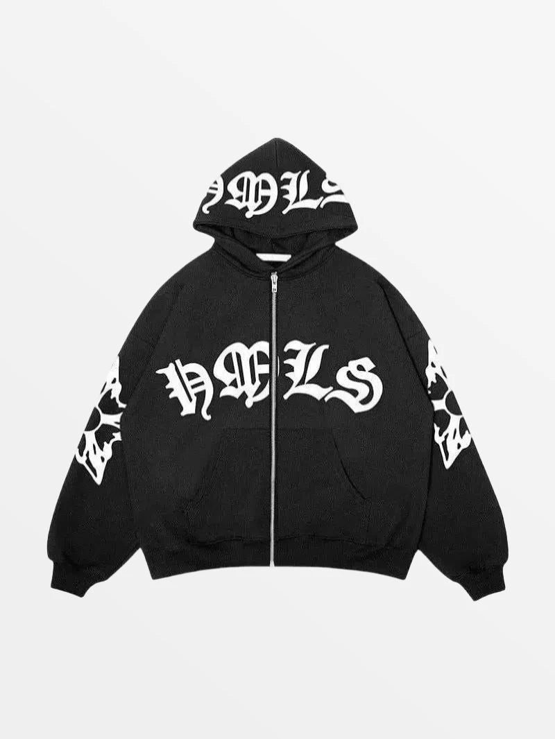 SWEAT ZIP "TYPOGRAPHIK"-0-Glory-Glory