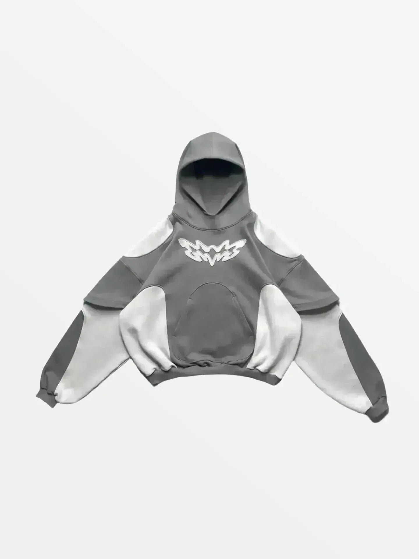 Hoodie Fuzio Gris — Hoodie Streetwear Y2K ShineAndGlory