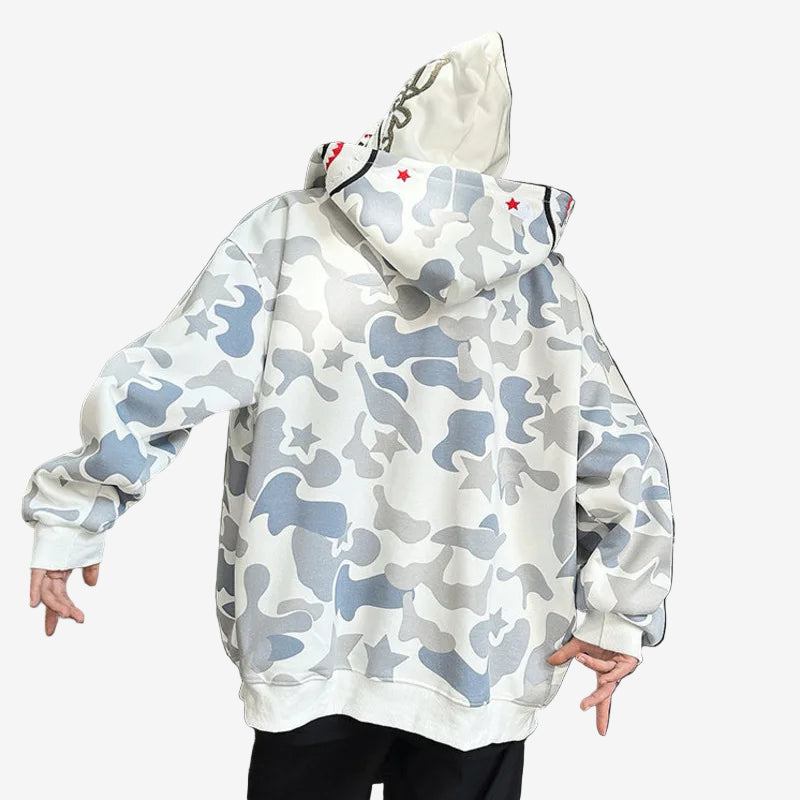 SUDADERA CON CREMALLERA "MILKY STAR"