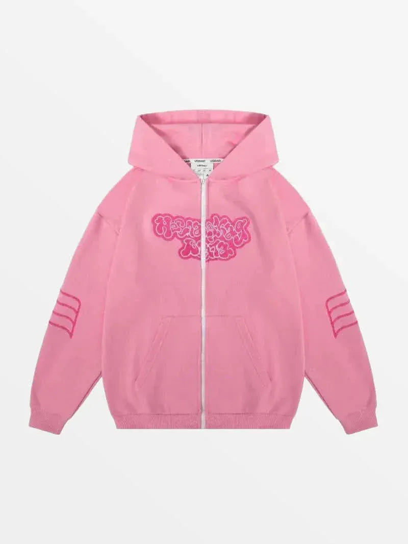 Sweat Zippé Anomi Rose — Sweat Zippé Streetwear Y2K ShineAndGlory