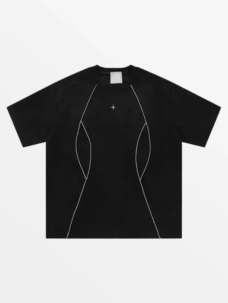 T-Shirt Technical Noir — T-Shirt Streetwear Y2K ShineAndGlory