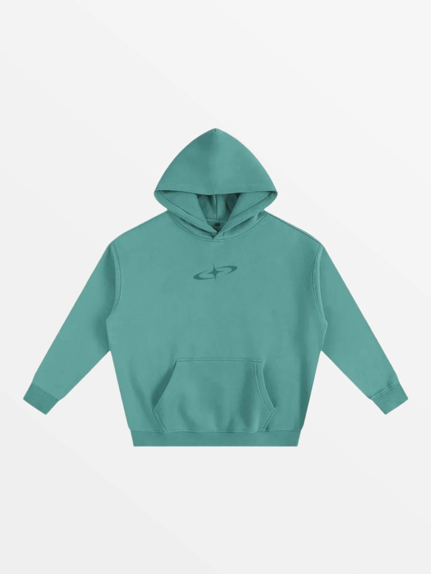 HOODIE "FOXA"-SHINEANDGLORY-Medium Vert-S-SHINEANDGLORY