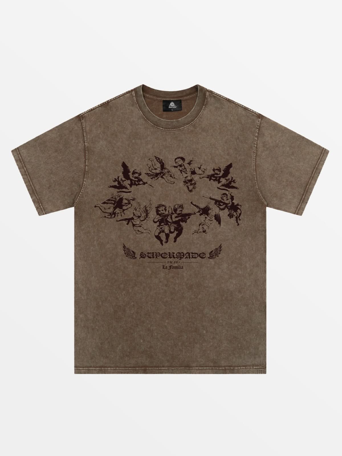 T-Shirt Misha Noir délavé — T-Shirt Streetwear Y2K ShineAndGlory