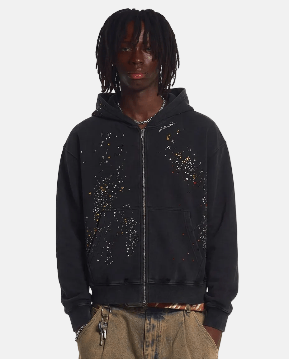 Heavyweight Zip Up Rhinestone