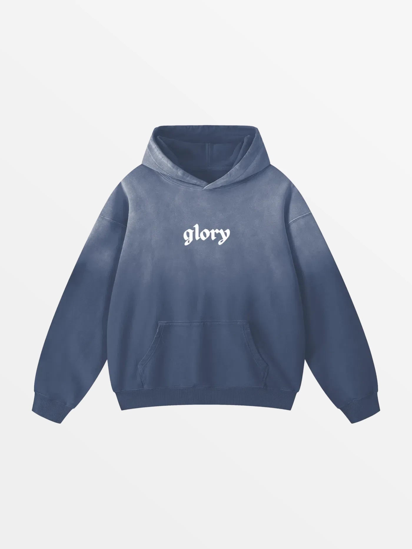 HOODIE "AMO"-SHINEANDGLORY-Gris Bleu-S-SHINEANDGLORY