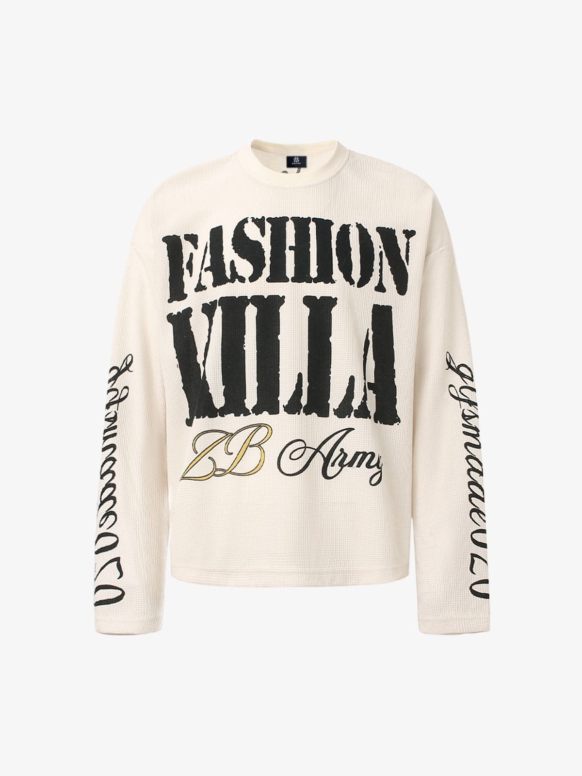 T-Shirt Manches Longues Retro Letter Noir — T-Shirt Manches Longues Streetwear Y2K ShineAndGlory