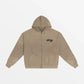 SWEAT ZIP "SODARIN"-SHINEANDGLORY-Sand Apricot-S-SHINEANDGLORY