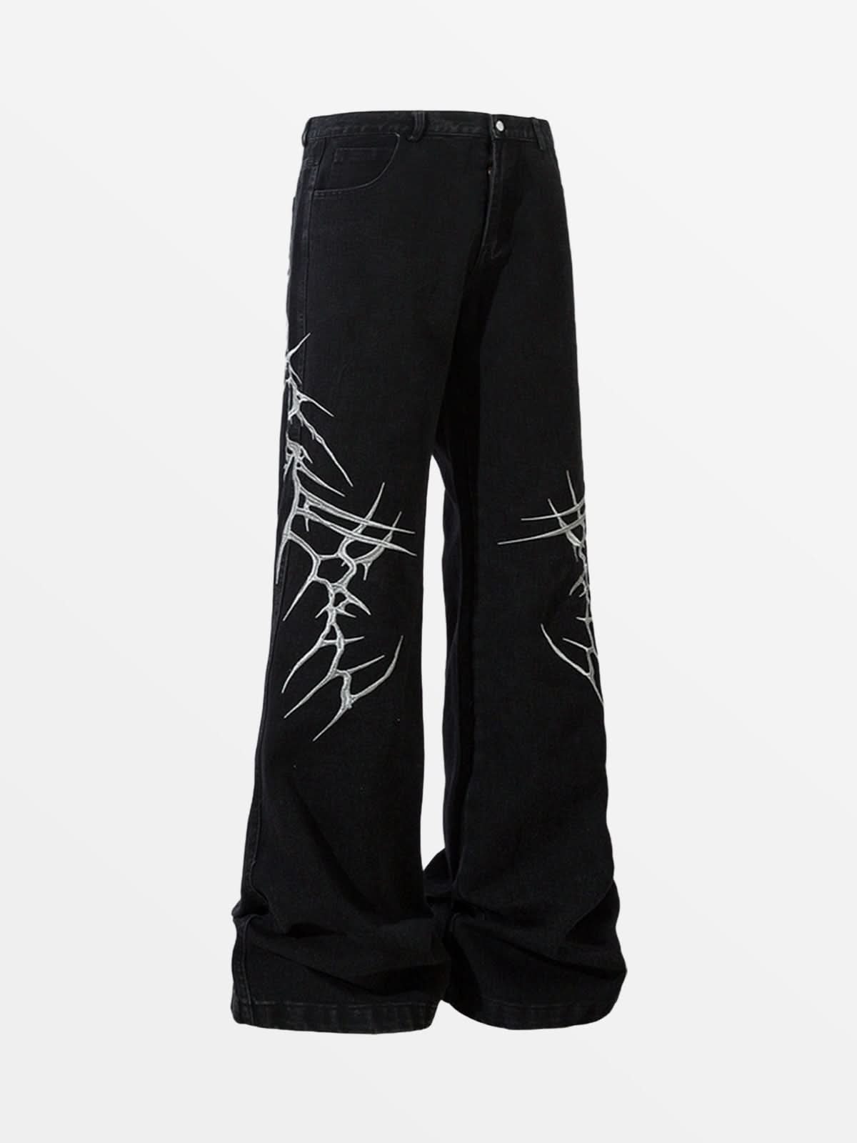 Jean Vexvex Noir — Jean Denim Streetwear Y2K ShineAndGlory