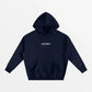 HOODIE "LOVE"-SHINEANDGLORY-Navy Bleu-S-SHINEANDGLORY