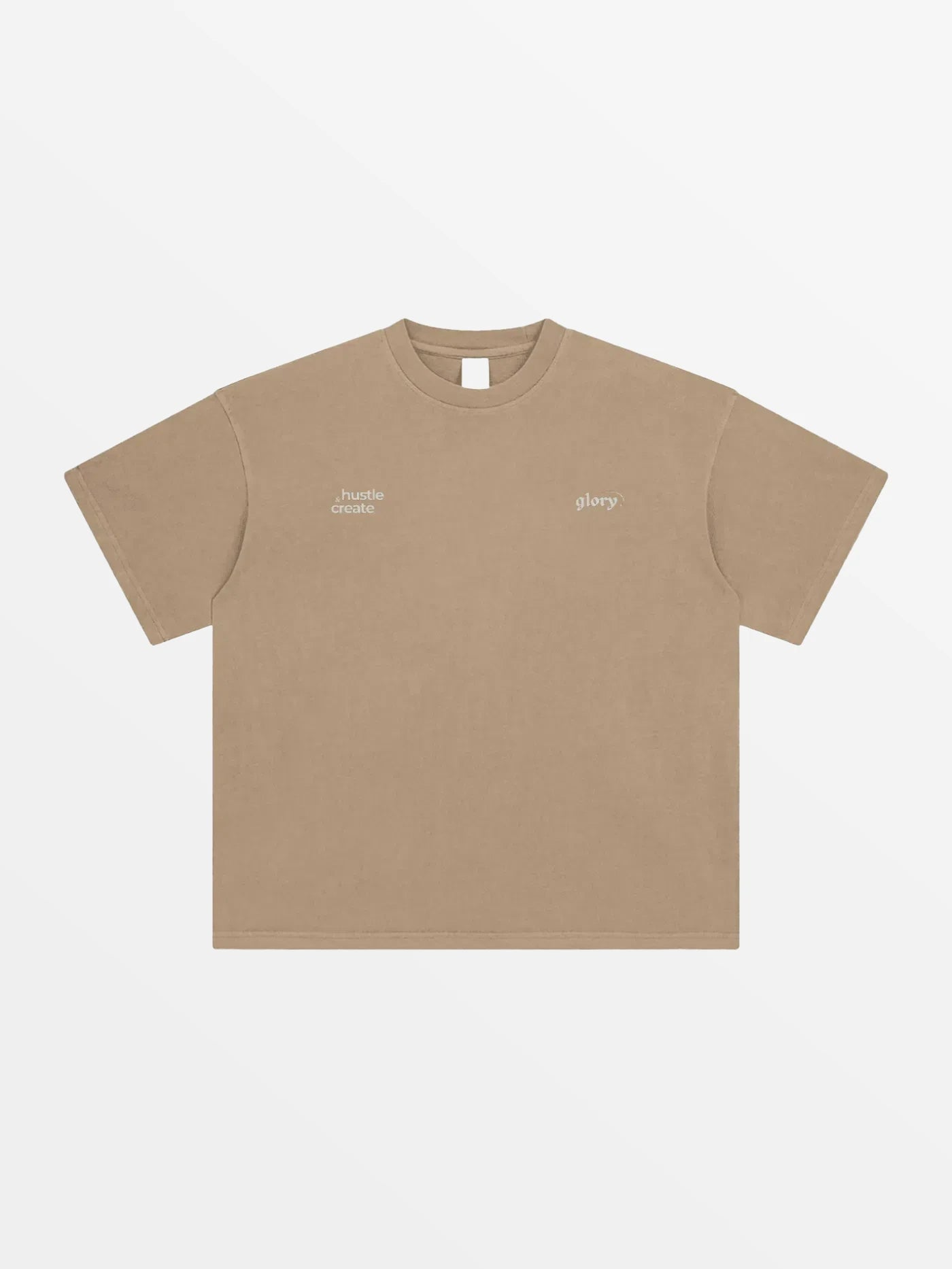T-SHIRT "GARO"-SHINEANDGLORY-Camel-S-SHINEANDGLORY
