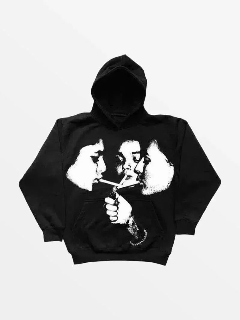Hoodie Girls Band Noir — Hoodie Streetwear Y2K ShineAndGlory