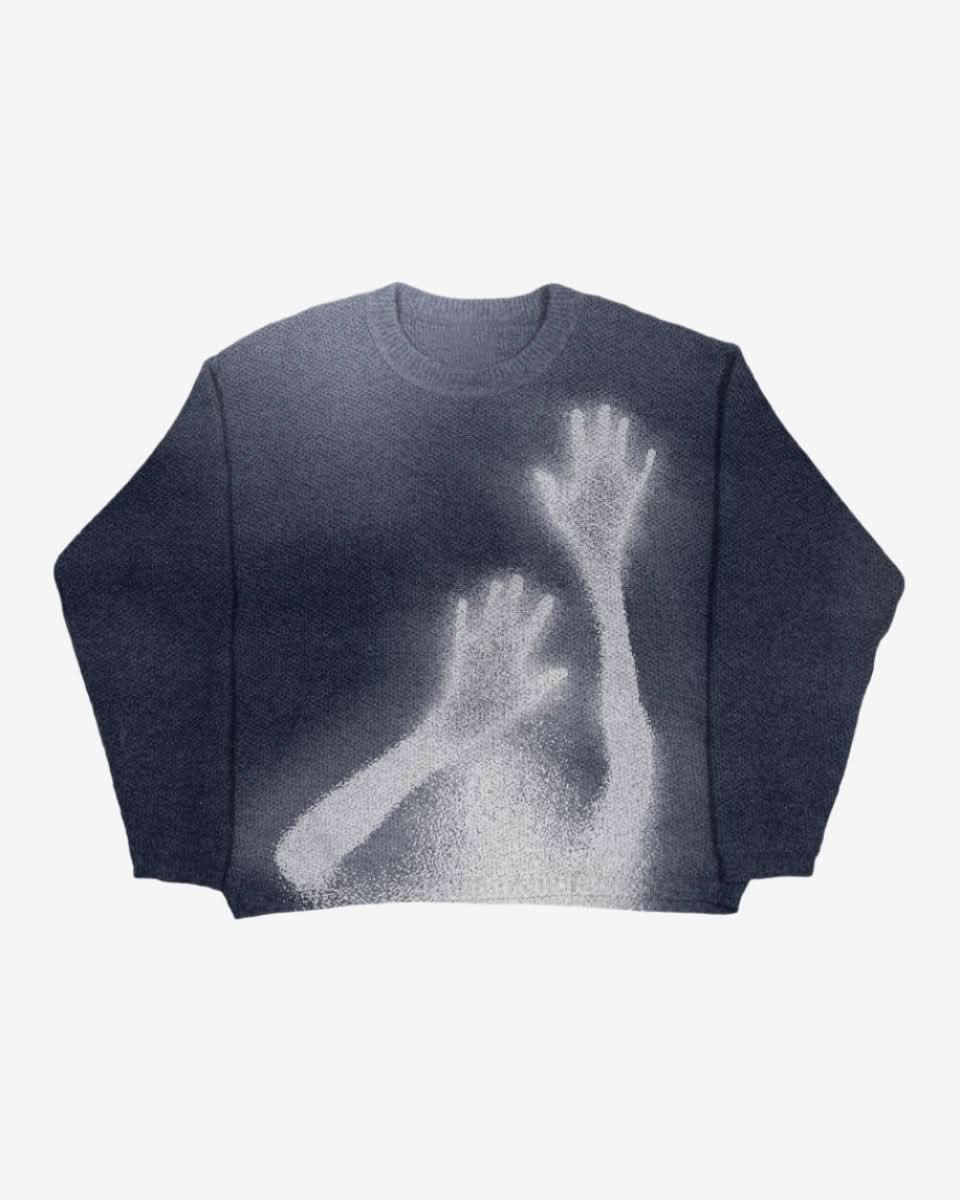 Pull en Maille Saveme Noir — Pull Knit Streetwear Y2K ShineAndGlory
