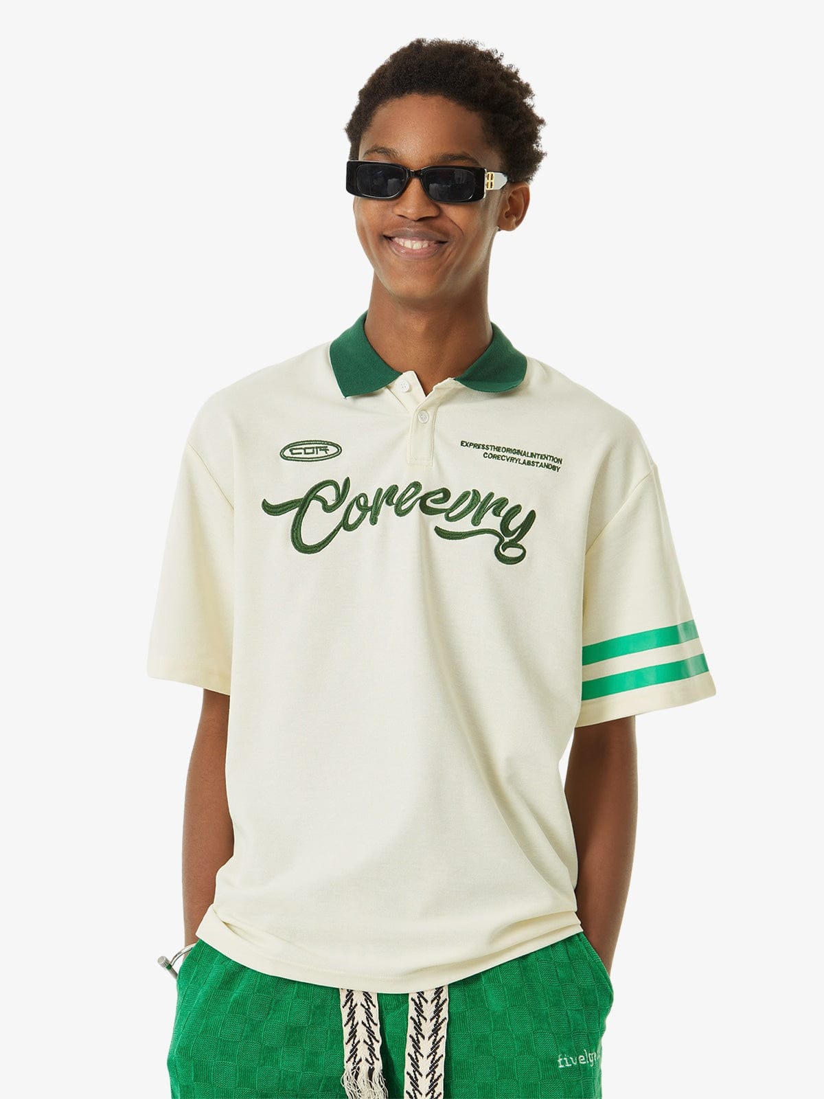 Polo Embroidered — Y2K Oversized Streetwear – SHINEANDGLORY