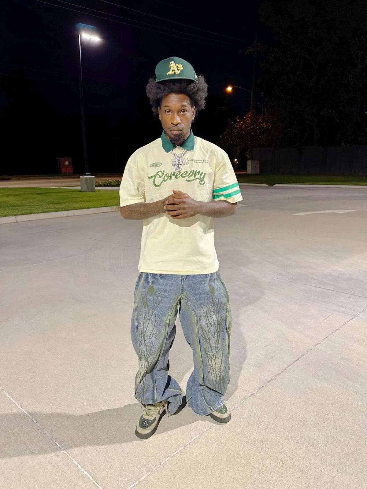 Polo Embroidered — Y2K Oversized Streetwear – SHINEANDGLORY