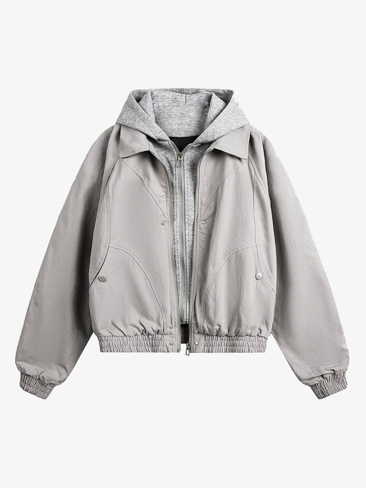 Veste Split Gris clair — Veste Jacket Streetwear Y2K ShineAndGlory