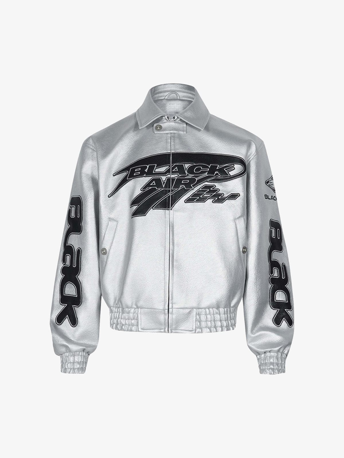 Veste Faux Argent — Veste Jacket Streetwear Y2K ShineAndGlory