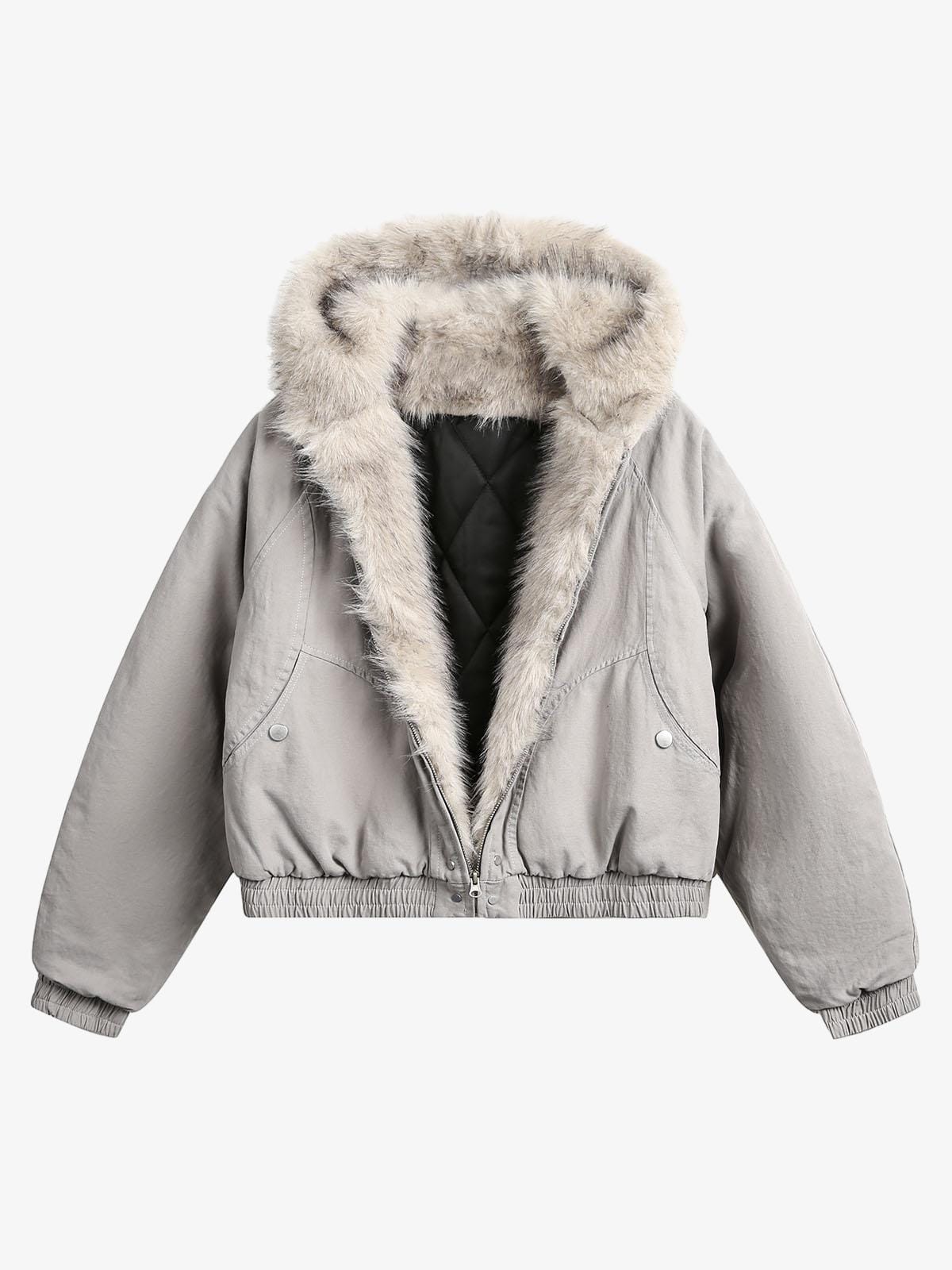Veste Spliced Gris — Veste Jacket Streetwear Y2K ShineAndGlory