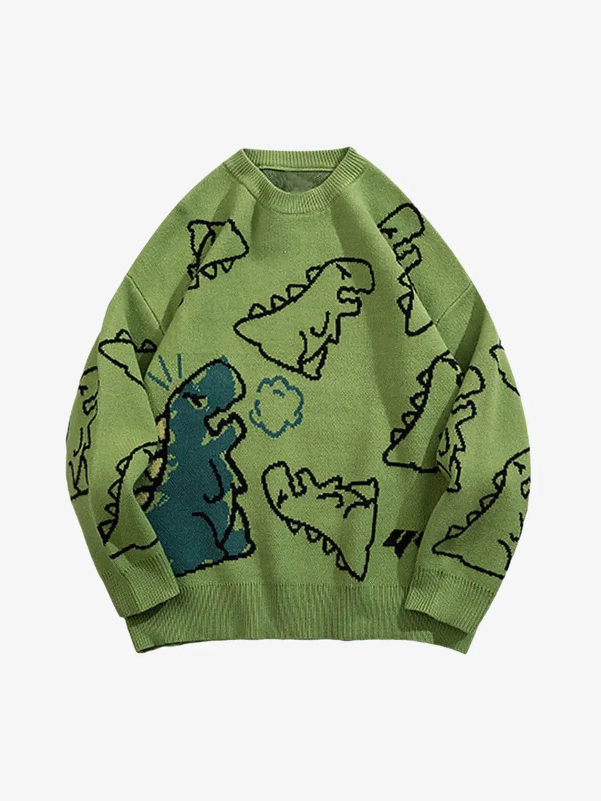 Sweat Dinosaur Print Vert — Sweat Streetwear Y2K ShineAndGlory