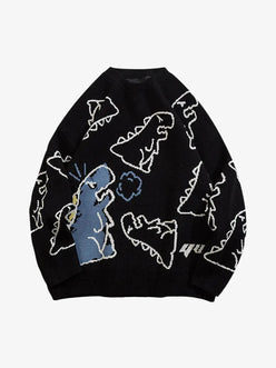 SUDADERA "ESTAMPA DE DINOSAURIO"