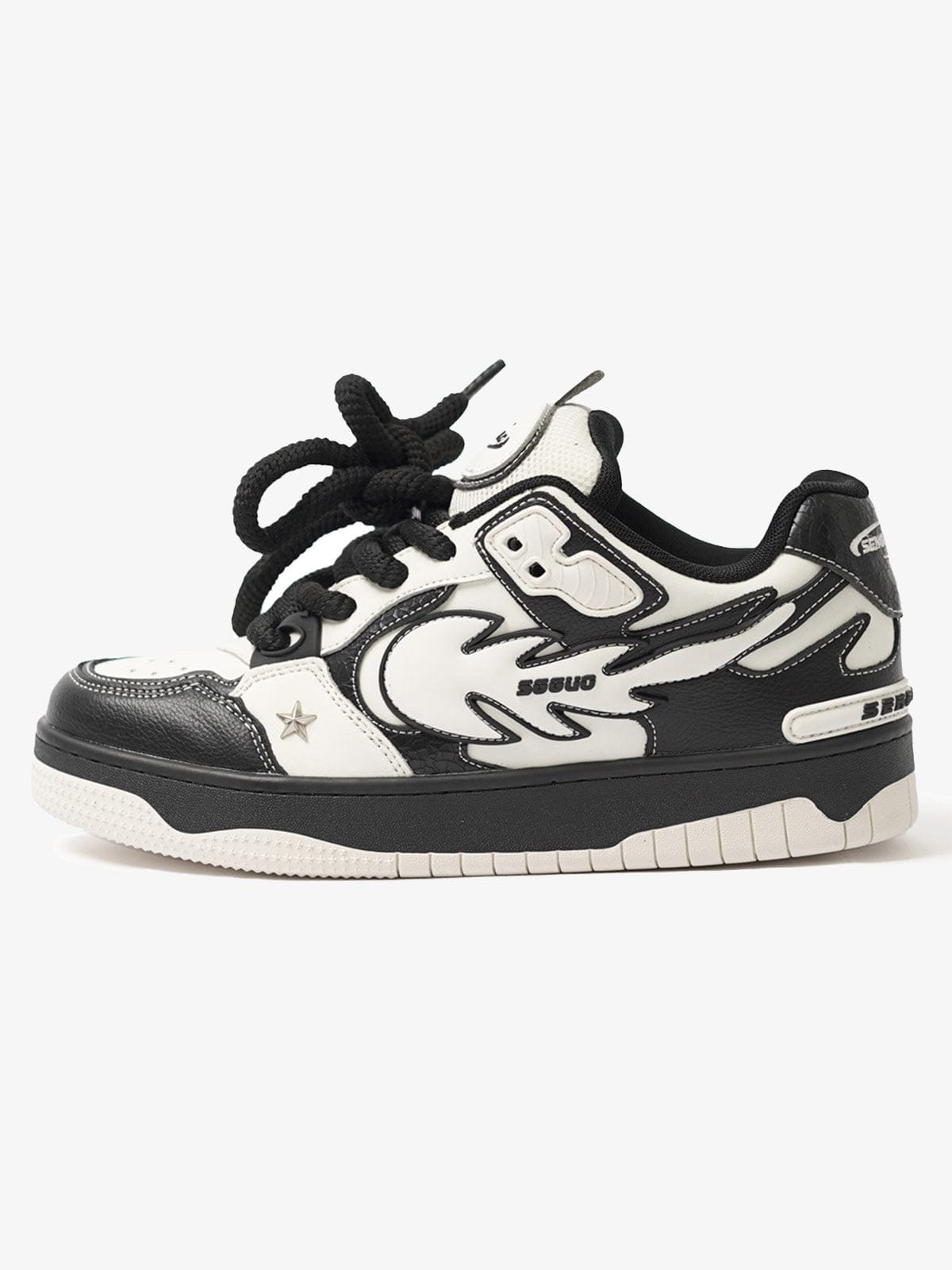 Sneakers Contrast Color Star — Sneakers Baskets Streetwear Y2K ShineAndGlory
