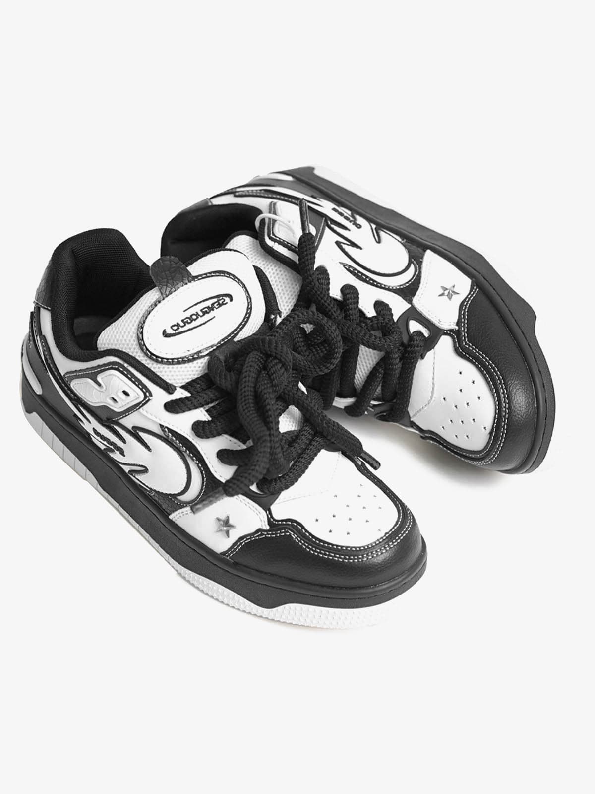 Sneakers Contrast Color Star — Sneakers Baskets Streetwear Y2K ShineAndGlory