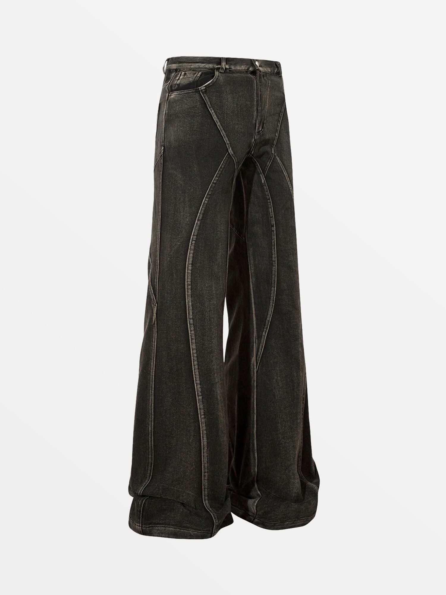 Jean Mariz Noir — Jean Denim Streetwear Y2K ShineAndGlory