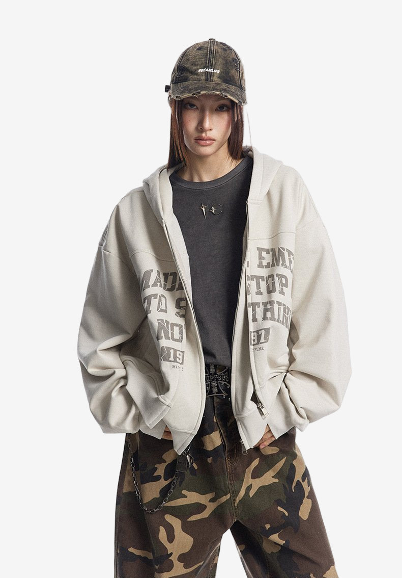 SUDADERA CON CREMALLERA "MOTIVACIONAL"