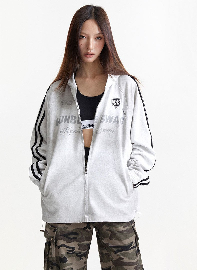 SUDADERA CON CREMALLERA "SWAGER VIBE"
