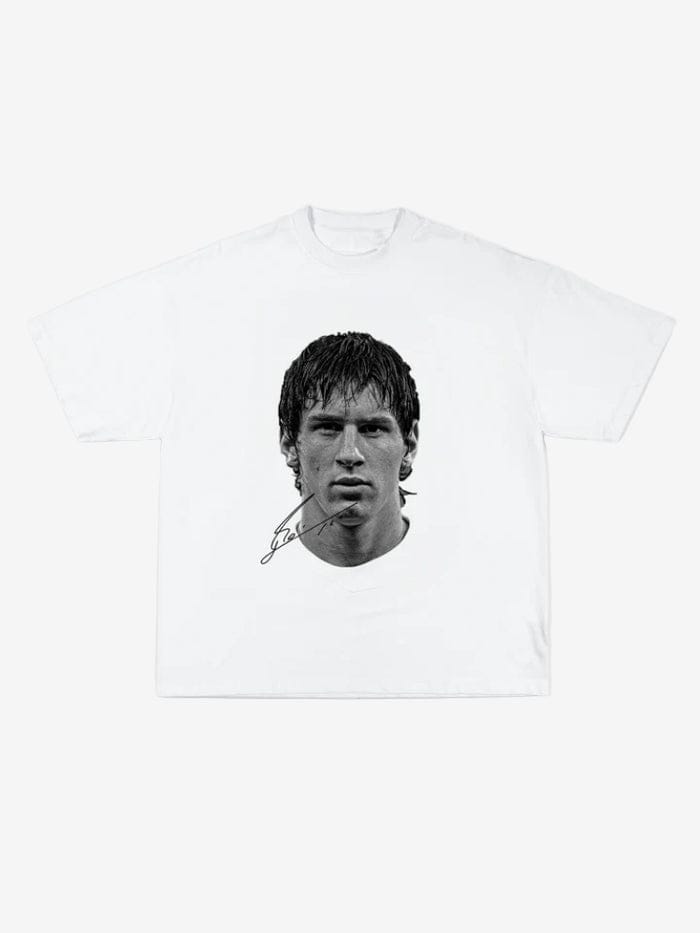 T-Shirt Messi Blanc — T-Shirt Streetwear Y2K ShineAndGlory
