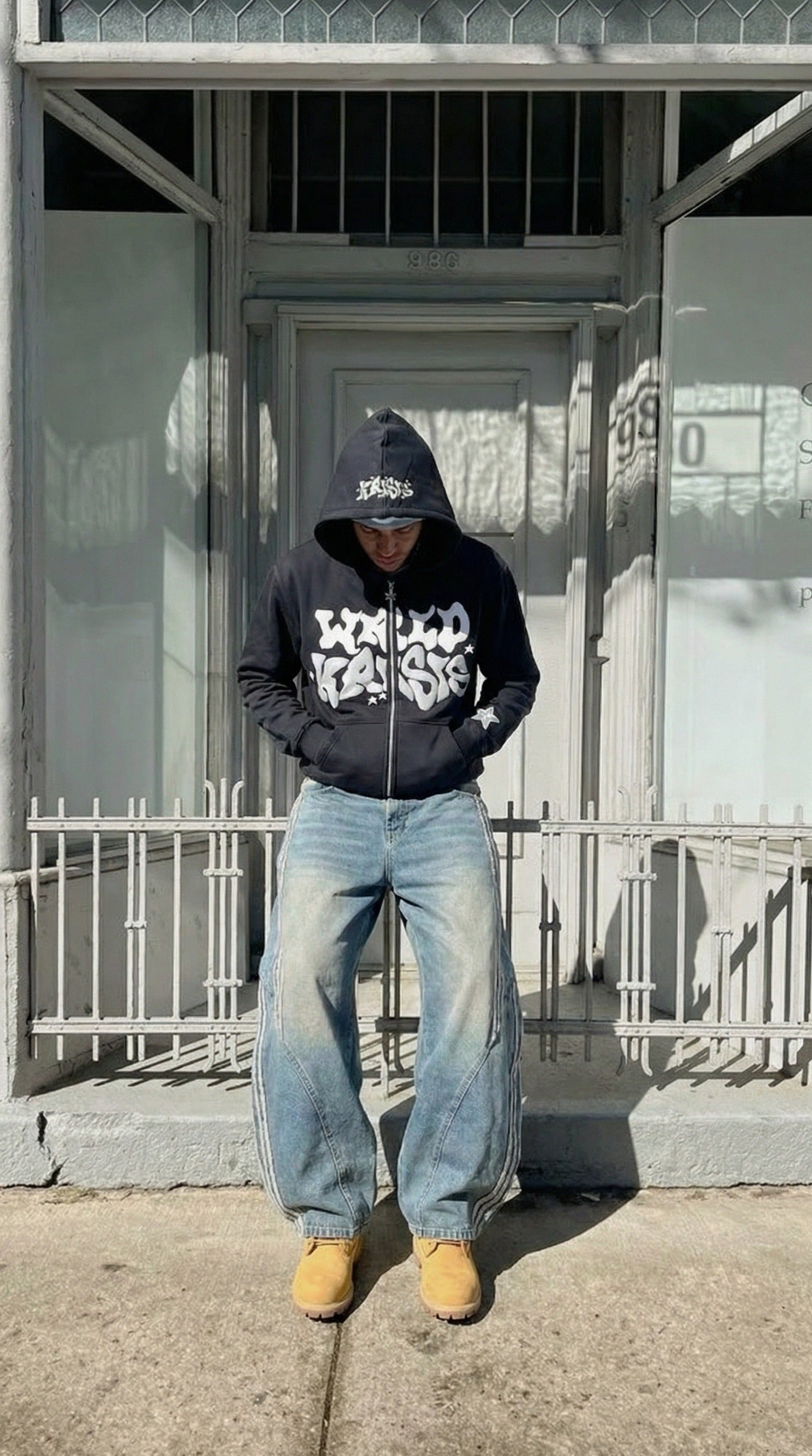Zip Up Hoodie Graph — Y2K Oversized Streetwear – SHINEANDGLORY