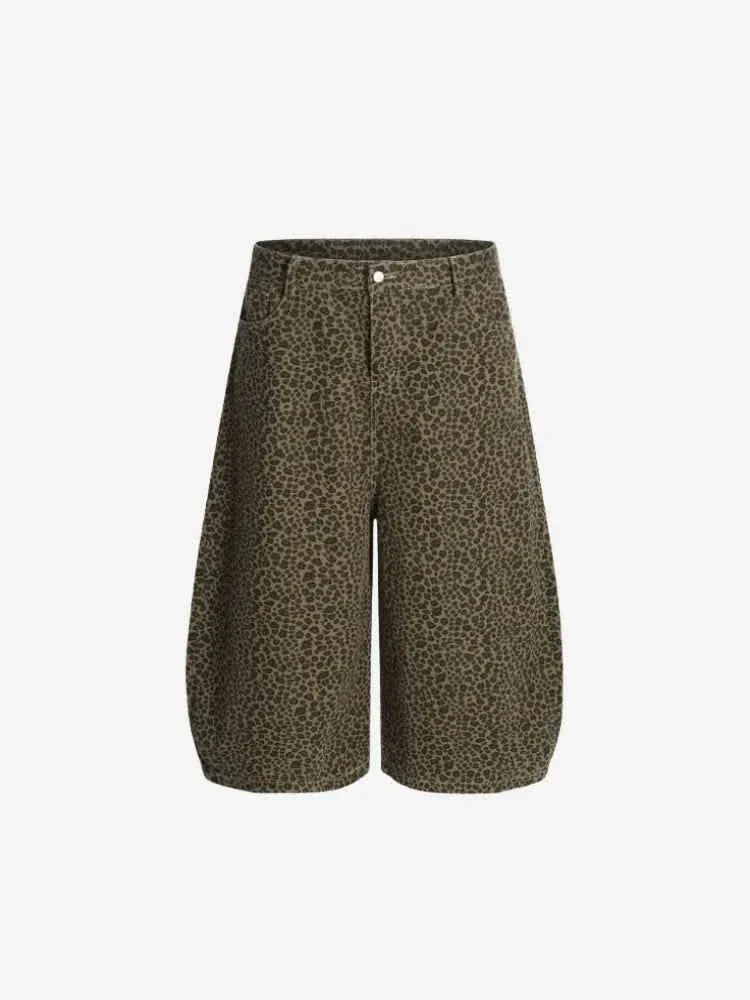 Short en Jean Sivam Marron — Short Denim Streetwear Y2K ShineAndGlory
