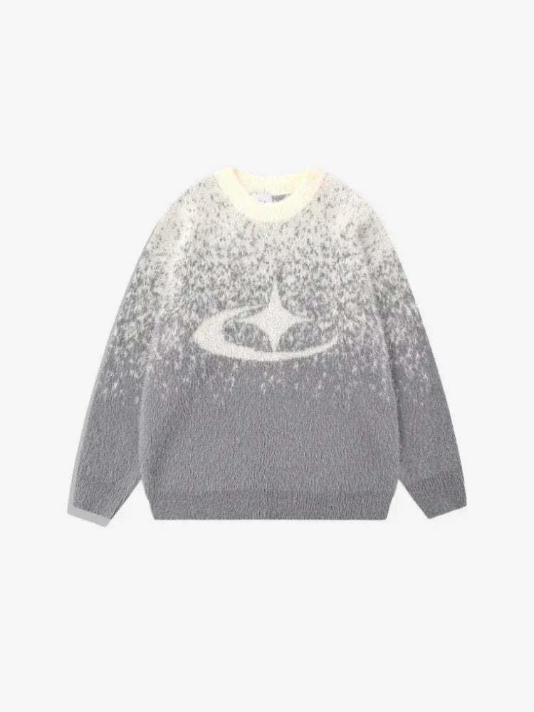 Pull en Maille Dilab Gris — Pull Knit Streetwear Y2K ShineAndGlory