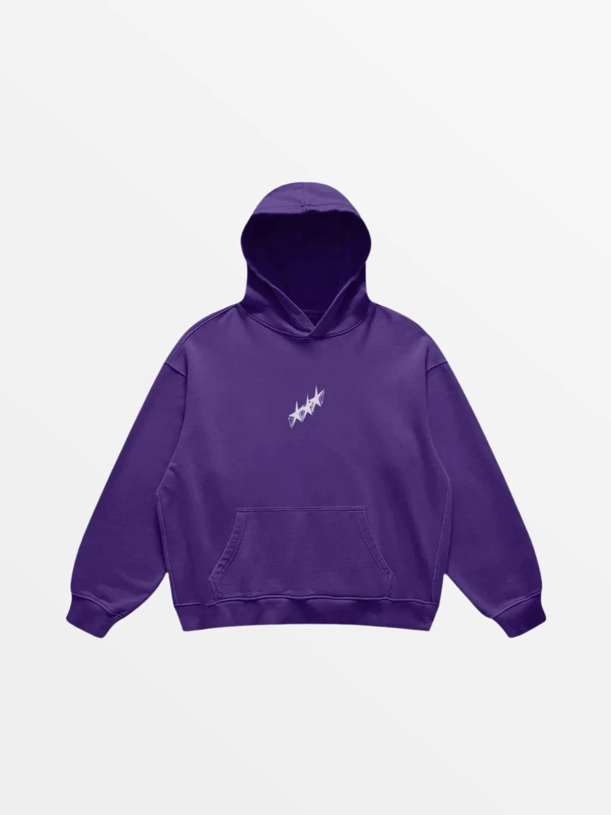 HOODIE "3STR"-SHINEANDGLORY-Purple Haze-S-SHINEANDGLORY