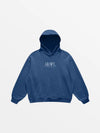 HOODIE "WAVES"-SHINEANDGLORY-Kashmir Bleu-S-SHINEANDGLORY